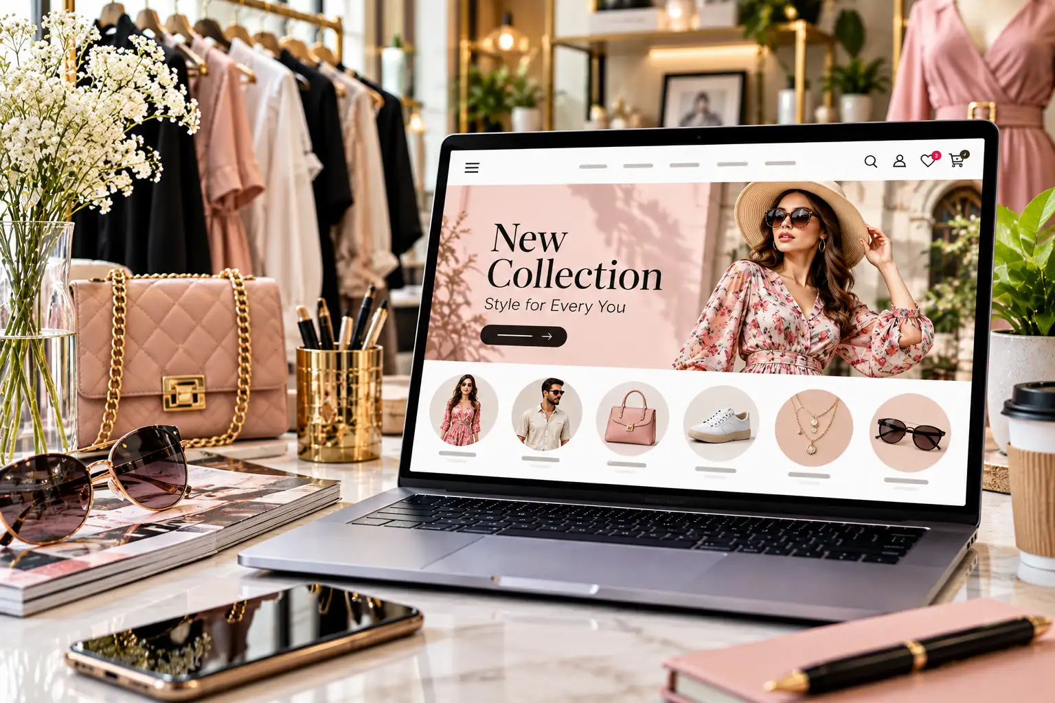 AURA Streetwear website design concept
